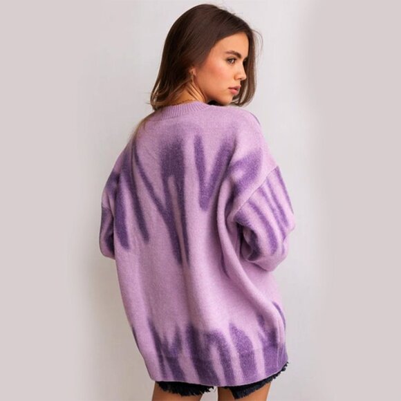 Artistic Striped Sweater - Picture 2 of 7